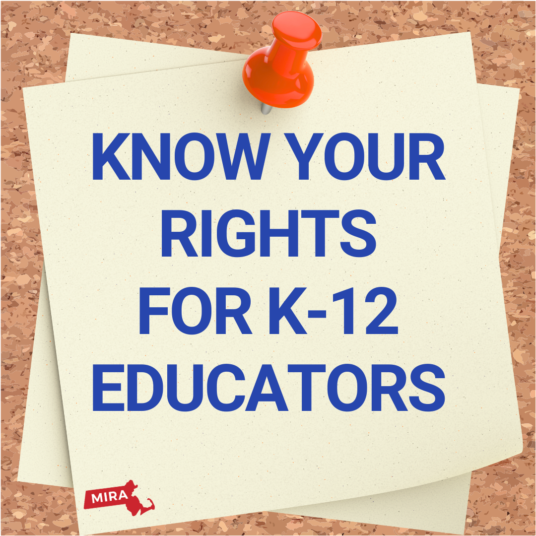 Know Your Rights for K-!@ Educators